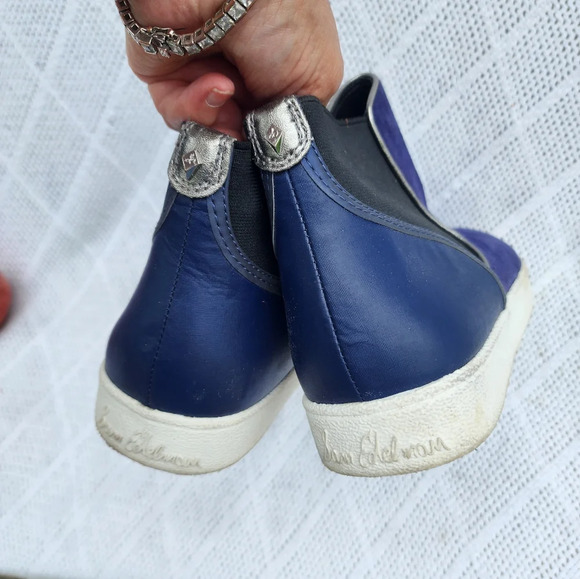 Sam Edelman Navy high top booties 9 5 New - Picture 9 of 10